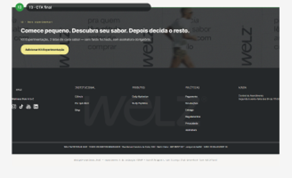 Captura real — CTA final