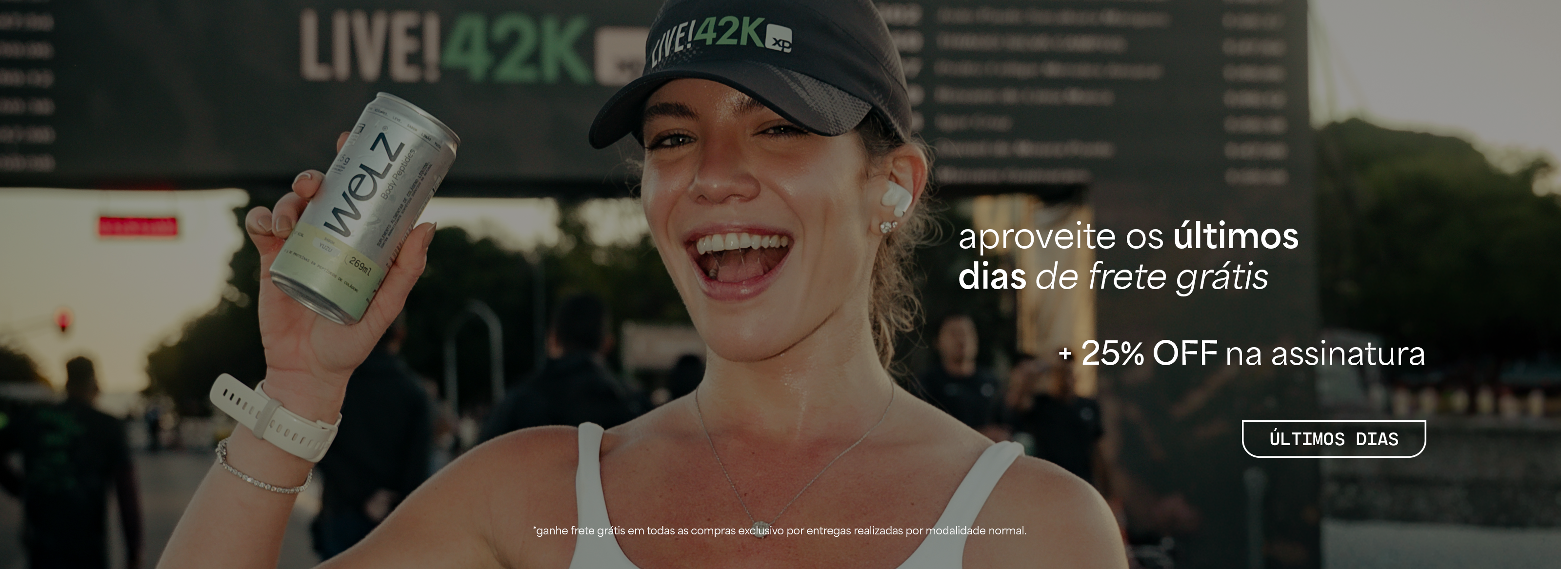 Aproveite os últimos dias de frete grátis + 25% off na assinatura